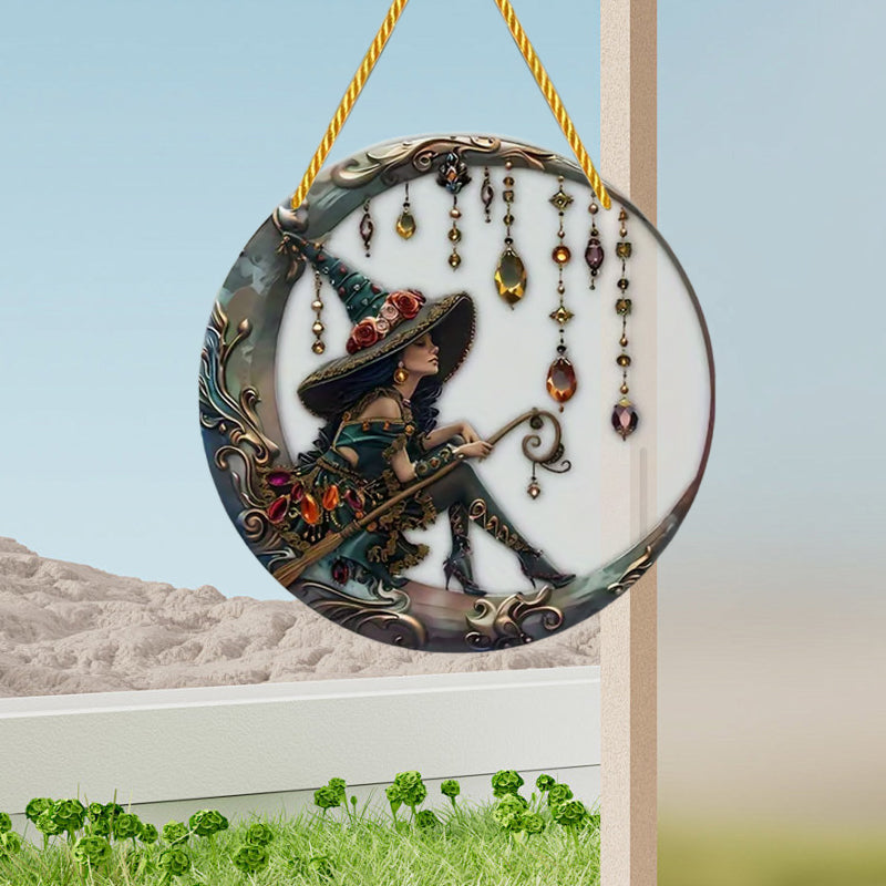 🧙♀️Beautiful Witch - Personalized Witch Window Hanging Suncatcher Ornament