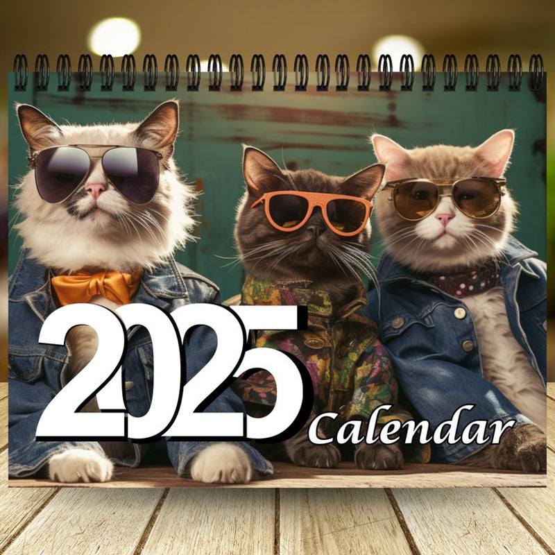 2025 Stylish Cats Calendar/Gift For Cat Lover flownwing