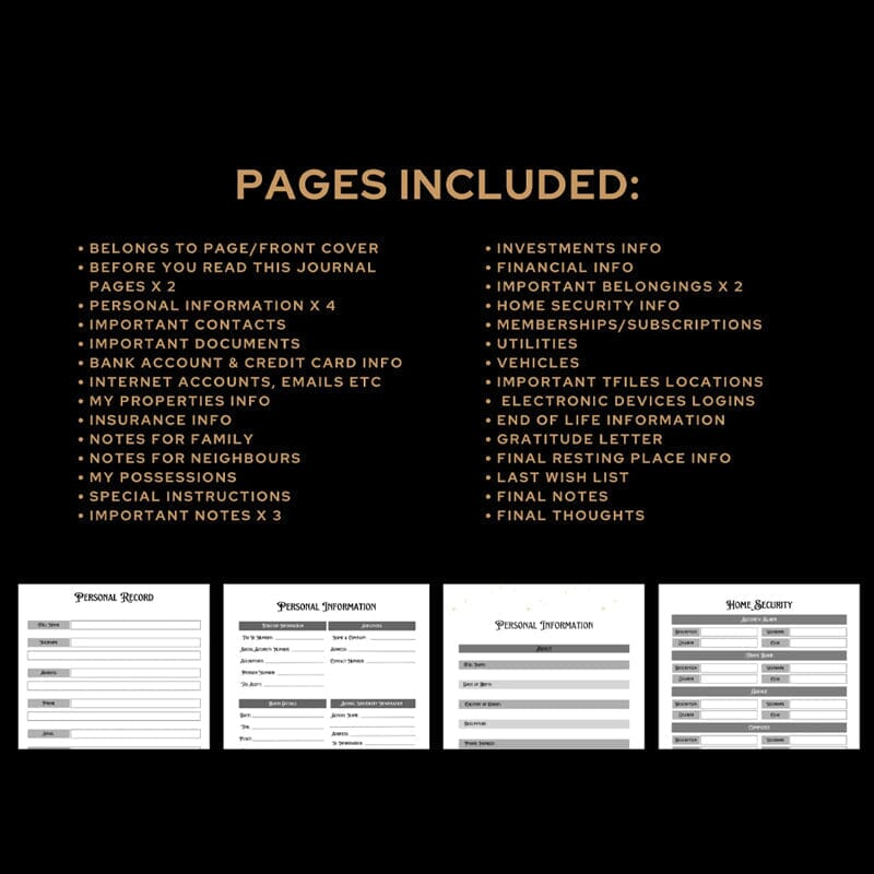 ๐ HalloweenGift: Sh*t, Iโm Dead! End of Life Planner - The Ultimate Spooky Gift! ๐๐ป
