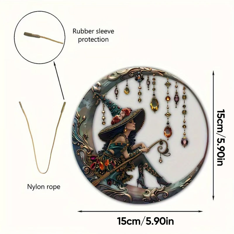 🧙♀️Beautiful Witch - Personalized Witch Window Hanging Suncatcher Ornament