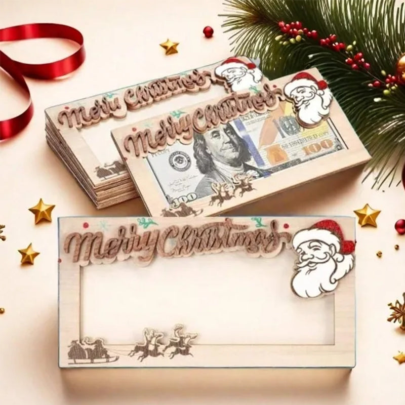 Christmas wooden wallet(🔥Buy More, Get More Free🎄)