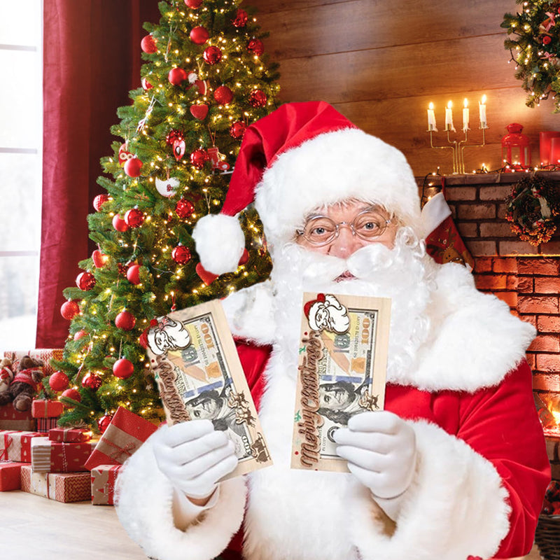 Christmas wooden wallet(🔥Buy More, Get More Free🎄)