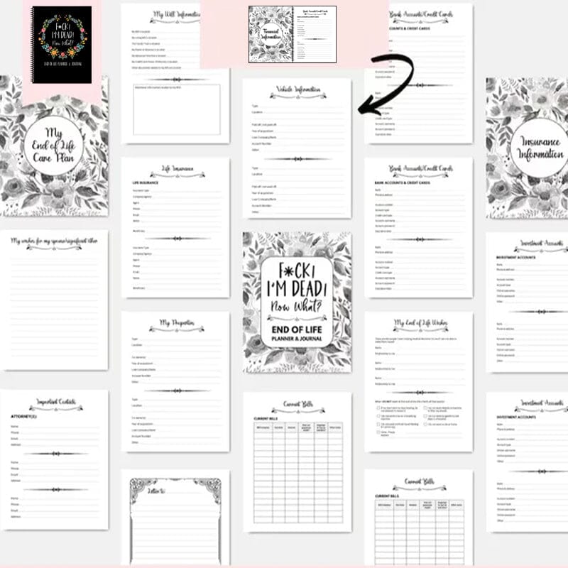 ๐ HalloweenGift: Sh*t, Iโm Dead! End of Life Planner - The Ultimate Spooky Gift! ๐๐ป