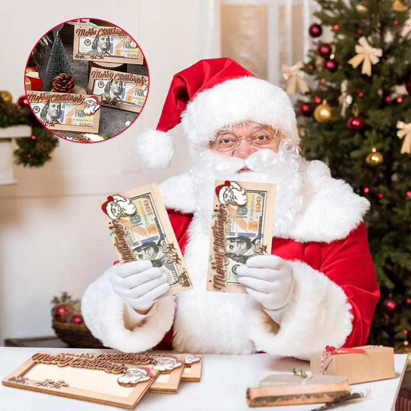 Christmas wooden wallet(🔥Buy More, Get More Free🎄)