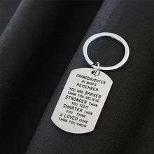 Load image into Gallery viewer, Sank® To My Grandson Granddaughter Son Daughter Gift Lettering Keychain