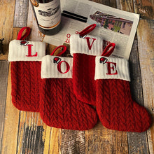 Load image into Gallery viewer, Christmas Letter Knit Stocking