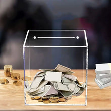 Load image into Gallery viewer, Unopenable Transparent Acrylic Piggy Bank