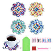 Load image into Gallery viewer, 🌸Diamond Crafts Coasters Diamond Painting Coasters (Mandala)