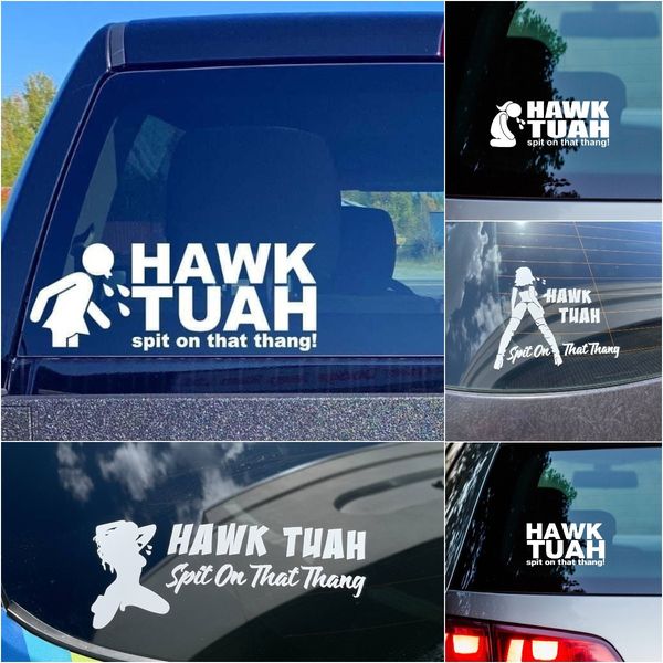 Hawk Tua Sticker 🤣Hawk Tuah Sticker | Spit on That Thang Car – flownwing