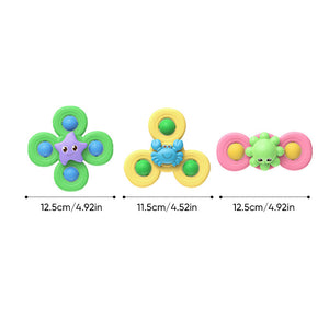 Suction cup spinner toys