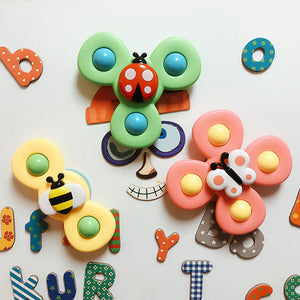 Suction cup spinner toys