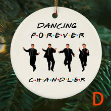 Load image into Gallery viewer, Chandler and Joey Hugging Christmas Ornament
