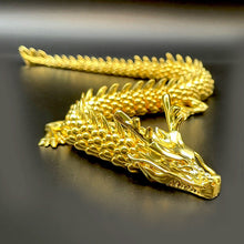 Load image into Gallery viewer, Gold Dragon with Movable Joints