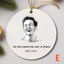 Load image into Gallery viewer, Chandler and Joey Hugging Christmas Ornament