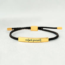 Load image into Gallery viewer, UNF♥CK YOURSELF TUBE BRACELET