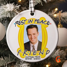 Load image into Gallery viewer, Chandler and Joey Hugging Christmas Ornament