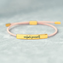 Load image into Gallery viewer, UNF♥CK YOURSELF TUBE BRACELET