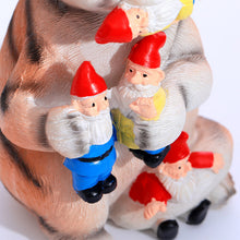Load image into Gallery viewer, Cat Eating Gnomes Statue