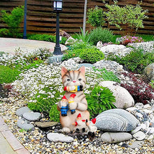 Load image into Gallery viewer, Cat Eating Gnomes Statue