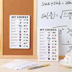 Magnetic Dry-erase Daily Routine Chart