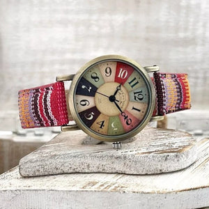 Multicolor Rainbow Wrist Watch