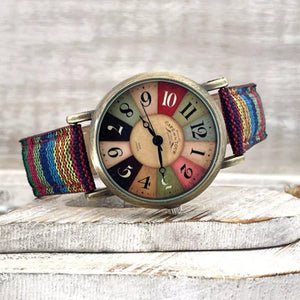 Multicolor Rainbow Wrist Watch