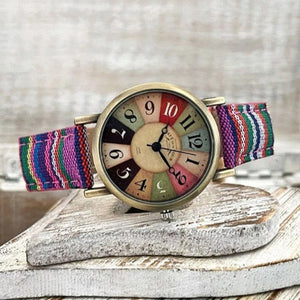 Multicolor Rainbow Wrist Watch