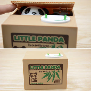 Cute Panda Coin Money Box
