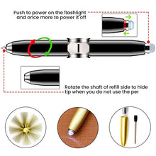Load image into Gallery viewer, Fidget Spinner Pen with LED Light