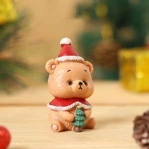 Handmade Animal Santa Ornaments