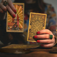 Load image into Gallery viewer, Explore the Mystical World of Tarot Gold Foil Tarot