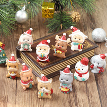Load image into Gallery viewer, Handmade Animal Santa Ornaments