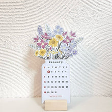 Load image into Gallery viewer, 2024 Bloomy Flowers Desk Calendar