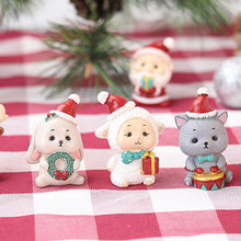 Load image into Gallery viewer, Handmade Animal Santa Ornaments