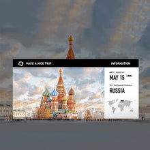 Load image into Gallery viewer, Airline Ticket Pattern Calendar