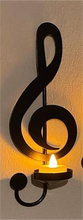 Load image into Gallery viewer, Black Music Note Wall Sconce