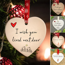 Load image into Gallery viewer, Ceramic Heart Hanging Ornament