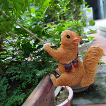 Load image into Gallery viewer, Rope Climbing Squirrel Resin Statue Figurine Ornament