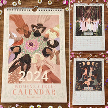 Load image into Gallery viewer, 2024 Womens Circles Hanging Wall Calendar