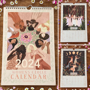 2024 Womens Circles Hanging Wall Calendar