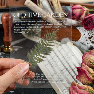 Memory Garden Series PET Stickers Set