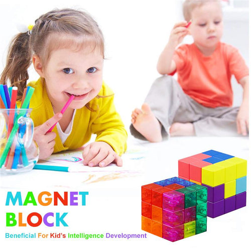 3D Magnetic Cube Building Blocks