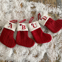 Load image into Gallery viewer, Christmas Letter Knit Stocking