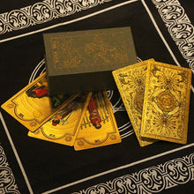 Load image into Gallery viewer, Explore the Mystical World of Tarot Gold Foil Tarot