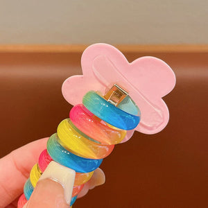 Colorful Telephone Line Hair Bands