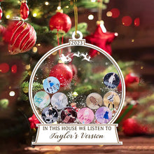 Load image into Gallery viewer, 🎅In This House We Listen To Taylor&#39;s Version Ornament🎅