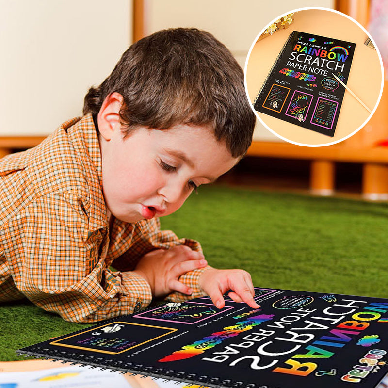 🌈Rainbow Scratch Art Notebook – flownwing