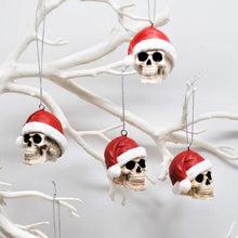 Load image into Gallery viewer, Santa Skull Bauble