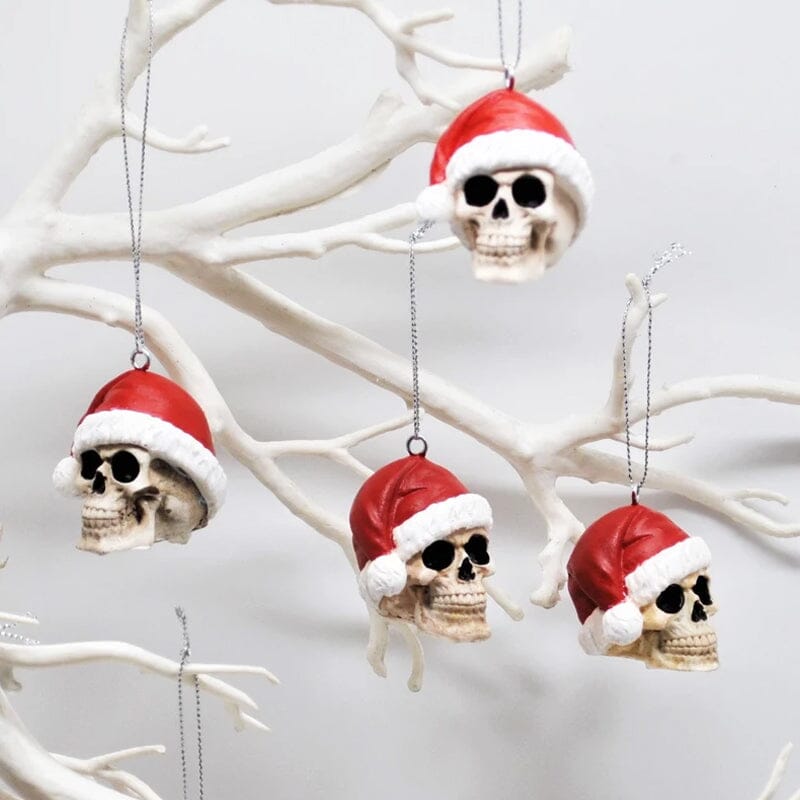 Santa Skull Bauble