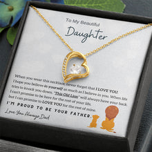 Load image into Gallery viewer, Heart Inlaid Zircon Necklace